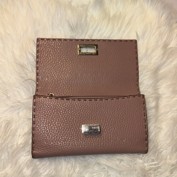 Fendi Wallet Selleria Peekaboo Long Bifold Pink Double Open Women's Leather - Picture 13 of 17